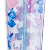 imageSilver Buffalo Marvel Avengers SpiderMan Plastic Cold Cup with Lid and Straw Topper 24 OuncesLilo and Stitch and Angel Love You Watercolor