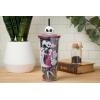 imageSilver Buffalo Marvel Avengers SpiderMan Plastic Cold Cup with Lid and Straw Topper 24 OuncesNightmare Before Christmas Misfit Love