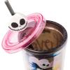 imageSilver Buffalo Marvel Avengers SpiderMan Plastic Cold Cup with Lid and Straw Topper 24 OuncesNightmare Before Christmas Misfit Love