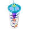 imageSilver Buffalo Marvel Avengers SpiderMan Plastic Cold Cup with Lid and Straw Topper 24 OuncesPixar Inside Out 2 Iridescent