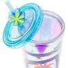 imageSilver Buffalo Marvel Avengers SpiderMan Plastic Cold Cup with Lid and Straw Topper 24 OuncesPixar Inside Out 2 Iridescent