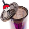 imageSilver Buffalo Marvel Avengers SpiderMan Plastic Cold Cup with Lid and Straw Topper 24 OuncesPokemon