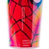 imageSilver Buffalo Marvel Avengers SpiderMan Plastic Cold Cup with Lid and Straw Topper 24 OuncesSpiderMan