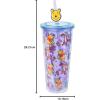 imageSilver Buffalo Marvel Avengers SpiderMan Plastic Cold Cup with Lid and Straw Topper 24 OuncesWinnie the Pooh Best Adventure Friends