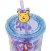 imageSilver Buffalo Marvel Avengers SpiderMan Plastic Cold Cup with Lid and Straw Topper 24 OuncesWinnie the Pooh Best Adventure Friends