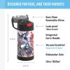 imageTHERMOS FUNTAINER Water Bottle with Straw  12 Ounce  Kids Stainless Steel Vacuum Insulated Water Bottle with Lid SpiderManAvengers