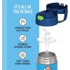 imageTHERMOS FUNTAINER Water Bottle with Straw  12 Ounce  Kids Stainless Steel Vacuum Insulated Water Bottle with Lid SpiderManBaby Shark