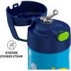 imageTHERMOS FUNTAINER Water Bottle with Straw  12 Ounce  Kids Stainless Steel Vacuum Insulated Water Bottle with Lid SpiderManBaby Shark