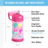 imageTHERMOS FUNTAINER Water Bottle with Straw  12 Ounce  Kids Stainless Steel Vacuum Insulated Water Bottle with Lid SpiderManBarbie