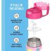 imageTHERMOS FUNTAINER Water Bottle with Straw  12 Ounce  Kids Stainless Steel Vacuum Insulated Water Bottle with Lid SpiderManBarbie