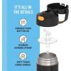 imageTHERMOS FUNTAINER Water Bottle with Straw  12 Ounce  Kids Stainless Steel Vacuum Insulated Water Bottle with Lid SpiderManBatman