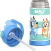 imageTHERMOS FUNTAINER Water Bottle with Straw  12 Ounce  Kids Stainless Steel Vacuum Insulated Water Bottle with Lid SpiderManBluey