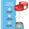 imageTHERMOS FUNTAINER Water Bottle with Straw  12 Ounce  Kids Stainless Steel Vacuum Insulated Water Bottle with Lid SpiderManCars