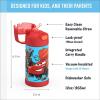 imageTHERMOS FUNTAINER Water Bottle with Straw  12 Ounce  Kids Stainless Steel Vacuum Insulated Water Bottle with Lid SpiderManCars