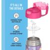 imageTHERMOS FUNTAINER Water Bottle with Straw  12 Ounce  Kids Stainless Steel Vacuum Insulated Water Bottle with Lid SpiderManGabbys Dollhouse