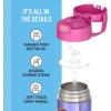 imageTHERMOS FUNTAINER Water Bottle with Straw  12 Ounce  Kids Stainless Steel Vacuum Insulated Water Bottle with Lid SpiderManLittle Mermaid