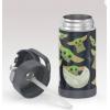 imageTHERMOS FUNTAINER Water Bottle with Straw  12 Ounce  Kids Stainless Steel Vacuum Insulated Water Bottle with Lid SpiderManMandalorian