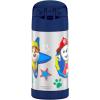 imageTHERMOS FUNTAINER Water Bottle with Straw  12 Ounce  Kids Stainless Steel Vacuum Insulated Water Bottle with Lid SpiderManPAW PATROL BOY