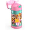 imageTHERMOS FUNTAINER Water Bottle with Straw  12 Ounce  Kids Stainless Steel Vacuum Insulated Water Bottle with Lid SpiderManPaw Patrol Girl