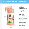 imageTHERMOS FUNTAINER Water Bottle with Straw  12 Ounce  Kids Stainless Steel Vacuum Insulated Water Bottle with Lid SpiderManPrincess