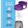 imageTHERMOS FUNTAINER Water Bottle with Straw  12 Ounce  Kids Stainless Steel Vacuum Insulated Water Bottle with Lid SpiderManRainbow High