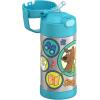imageTHERMOS FUNTAINER Water Bottle with Straw  12 Ounce  Kids Stainless Steel Vacuum Insulated Water Bottle with Lid SpiderManScoobyDoo