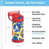 imageTHERMOS FUNTAINER Water Bottle with Straw  12 Ounce  Kids Stainless Steel Vacuum Insulated Water Bottle with Lid SpiderManSonic the Hedgehog
