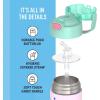 imageTHERMOS FUNTAINER Water Bottle with Straw  12 Ounce  Kids Stainless Steel Vacuum Insulated Water Bottle with Lid SpiderManStitch