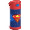 imageTHERMOS FUNTAINER Water Bottle with Straw  12 Ounce  Kids Stainless Steel Vacuum Insulated Water Bottle with Lid SpiderManSuperman