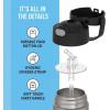 imageTHERMOS FUNTAINER Water Bottle with Straw  12 Ounce  Kids Stainless Steel Vacuum Insulated Water Bottle with Lid SpiderManTeenage Mutant Ninja Turtles