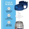 imageTHERMOS FUNTAINER Water Bottle with Straw  12 Ounce  Kids Stainless Steel Vacuum Insulated Water Bottle with Lid SpiderManThor
