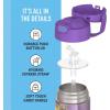 imageTHERMOS FUNTAINER Water Bottle with Straw  12 Ounce  Kids Stainless Steel Vacuum Insulated Water Bottle with Lid SpiderManWish