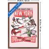 imageTrends International Marvel Marvel Vs  Fight For New York Wall Poster 34L x 224W Premium Unframed VersionMahogany Framed Version