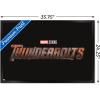 imageTrends International Marvel Thunderbolts  Logo Wall Poster 34L x 224W Premium Unframed VersionBlack Framed Version