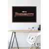 imageTrends International Marvel Thunderbolts  Logo Wall Poster 34L x 224W Premium Unframed VersionMahogany Framed Version