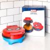 imageUncanny Brands Marvel Spiderman Waffle Maker Spideys Mask on Your Waffles Waffle IronSpiderMan