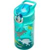 imageZak Designs Marvel SpiderMan Kids Spout Cover and Builtin Carrying Loop Made of Plastic LeakProof Water Bottle Design 16 oz BPAFreeDinosaur