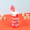 imageZak Designs Marvel SpiderMan Kids Spout Cover and Builtin Carrying Loop Made of Plastic LeakProof Water Bottle Design 16 oz BPAFreeDr Seuss The Cat in the Hat