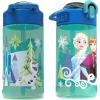 imageZak Designs Marvel SpiderMan Kids Spout Cover and Builtin Carrying Loop Made of Plastic LeakProof Water Bottle Design 16 oz BPAFreeElsa  Anna