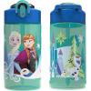 imageZak Designs Marvel SpiderMan Kids Spout Cover and Builtin Carrying Loop Made of Plastic LeakProof Water Bottle Design 16 oz BPAFreeElsa  Anna