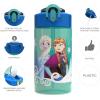 imageZak Designs Marvel SpiderMan Kids Spout Cover and Builtin Carrying Loop Made of Plastic LeakProof Water Bottle Design 16 oz BPAFreeElsa  Anna