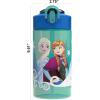 imageZak Designs Marvel SpiderMan Kids Spout Cover and Builtin Carrying Loop Made of Plastic LeakProof Water Bottle Design 16 oz BPAFreeElsa  Anna