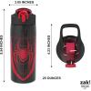 imageZak Designs Marvel SpiderMan Kids Spout Cover and Builtin Carrying Loop Made of Plastic LeakProof Water Bottle Design 16 oz BPAFreeMarvel SpiderMan