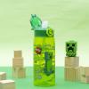 imageZak Designs Marvel SpiderMan Kids Spout Cover and Builtin Carrying Loop Made of Plastic LeakProof Water Bottle Design 16 oz BPAFreeMinecraft Creeper