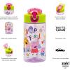 imageZak Designs Marvel SpiderMan Kids Spout Cover and Builtin Carrying Loop Made of Plastic LeakProof Water Bottle Design 16 oz BPAFreePeppa Pig