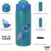 imageZak Designs Marvel SpiderMan Water Bottle for Travel and At Home 19 oz Vacuum Insulated Stainless Steel with Locking Spout Cover BuiltIn Carrying Loop LeakProof Design Miles MoralesLilo And Stitch