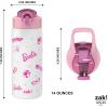 imageZak Designs Marvel SpiderMan Water Bottle for Travel and At Home 19 oz Vacuum Insulated Stainless Steel with Locking Spout Cover BuiltIn Carrying Loop LeakProof Design Miles MoralesBarbie