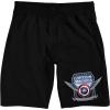 imageCaptain America Brave New World Shield ampamp Wings Adult Black Sleep Pajama ShortsBlack