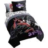 imageJay Franco Kids Comforter Set Includes Sheets and Pillow Covers  Soft and Cozy Bed Set for Stylish Room Decor Black  Marvel Comics 5 Piece Twin Size Bedding