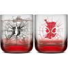 imageJoyJolt Marvel SpiderMan Webbed Hero Short Drinking Glasses 10oz Superhero Glass Cups Set of 2 Glass Tumblers for Water Coffee Soda Gifts for Men and Women Cool Marvel Stuff